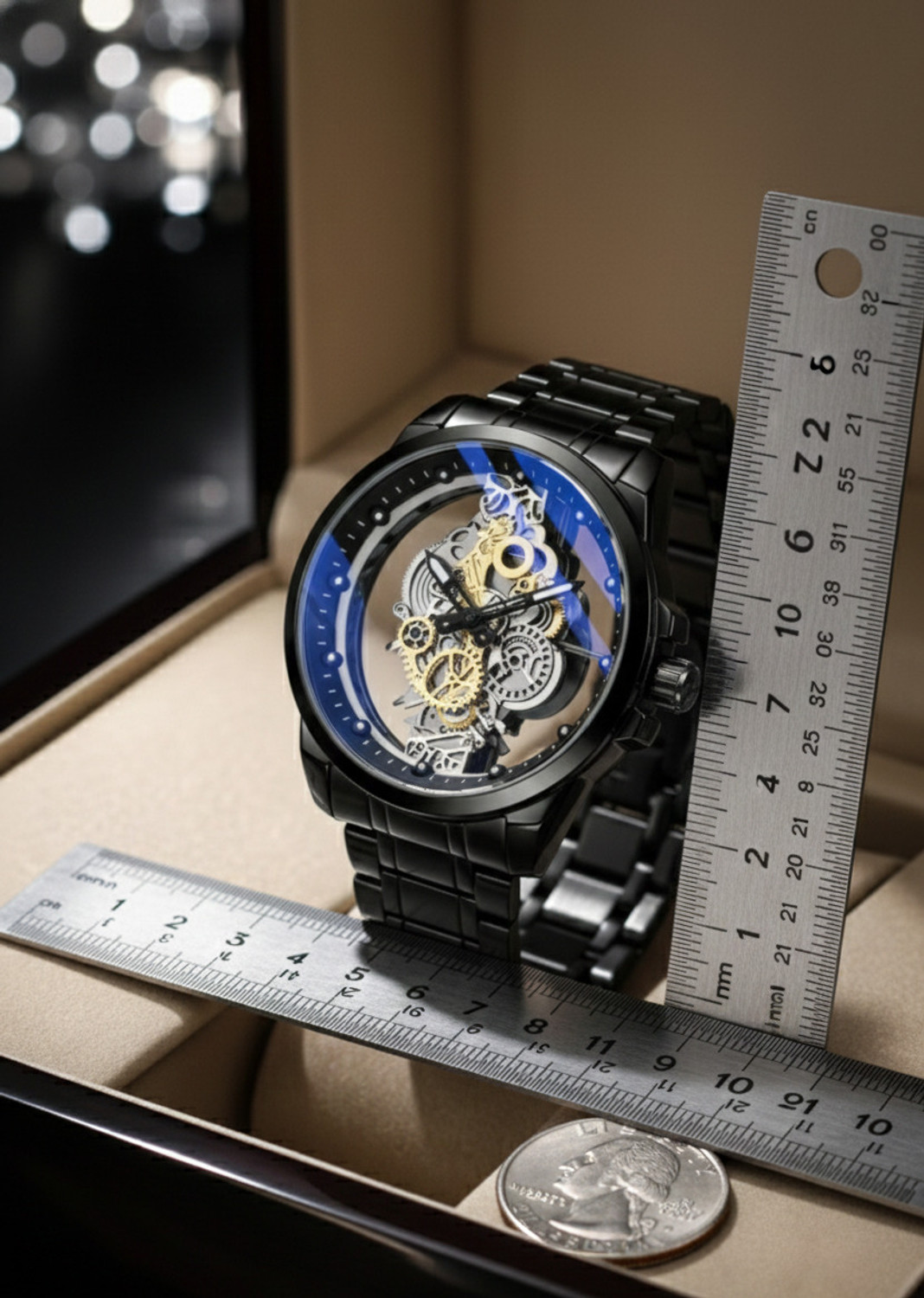 Image of YARA Premium Skeleton Dial Watch For Men v 7411001 Analog Watch - For Men