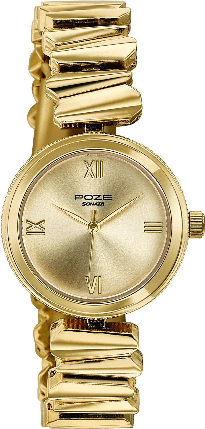 Image of SONATA Poze 8 Sonata Poze 8 Quartz IPG Dial IPG Alloy Strap Analog Watch - For Women
