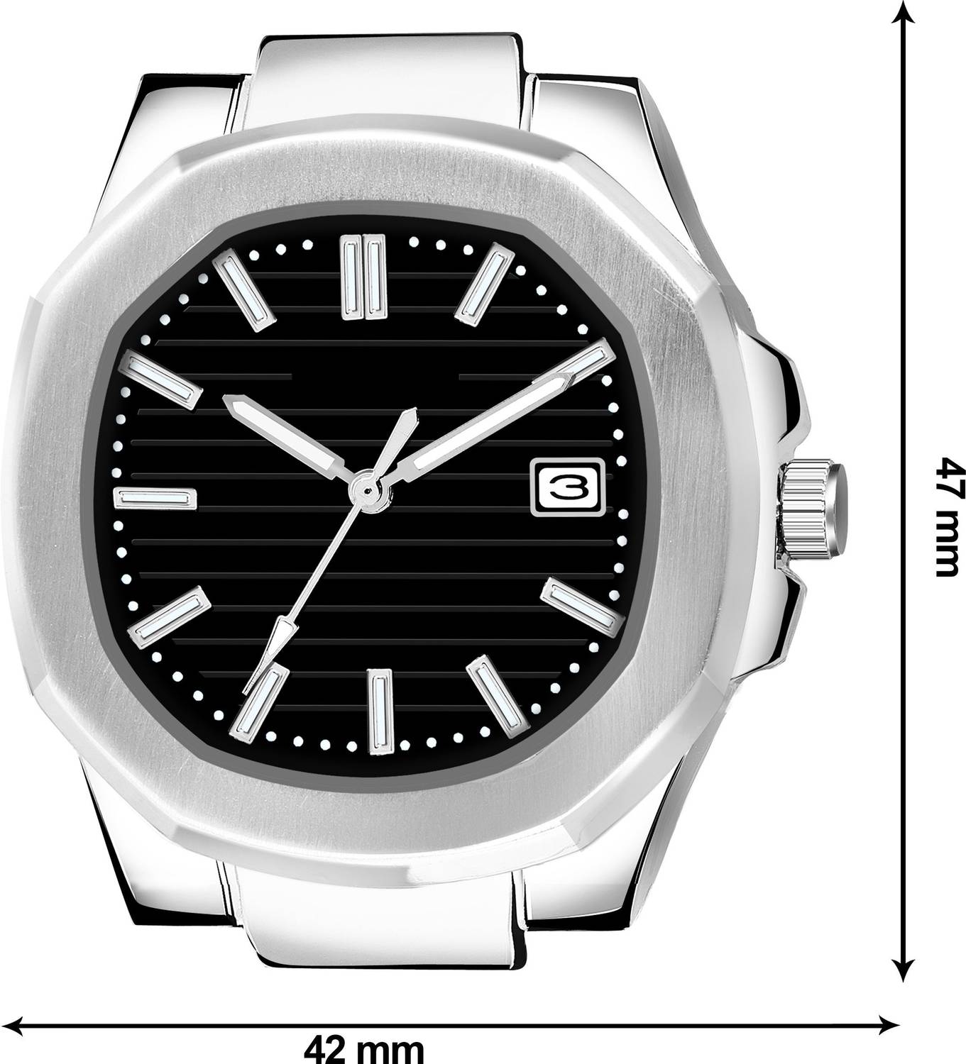 luxurit Mens-LRLX144 Square Dial Watch - Image 5