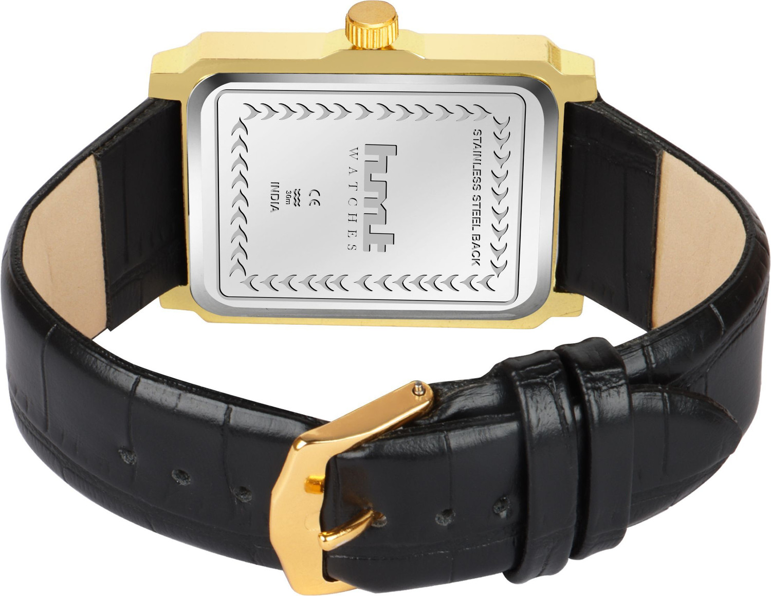Image of hmt QUARTZ Exclusive Premium Black Dial Black Strap Formal Casual Day & Date Functioning Analog Watch - For Men