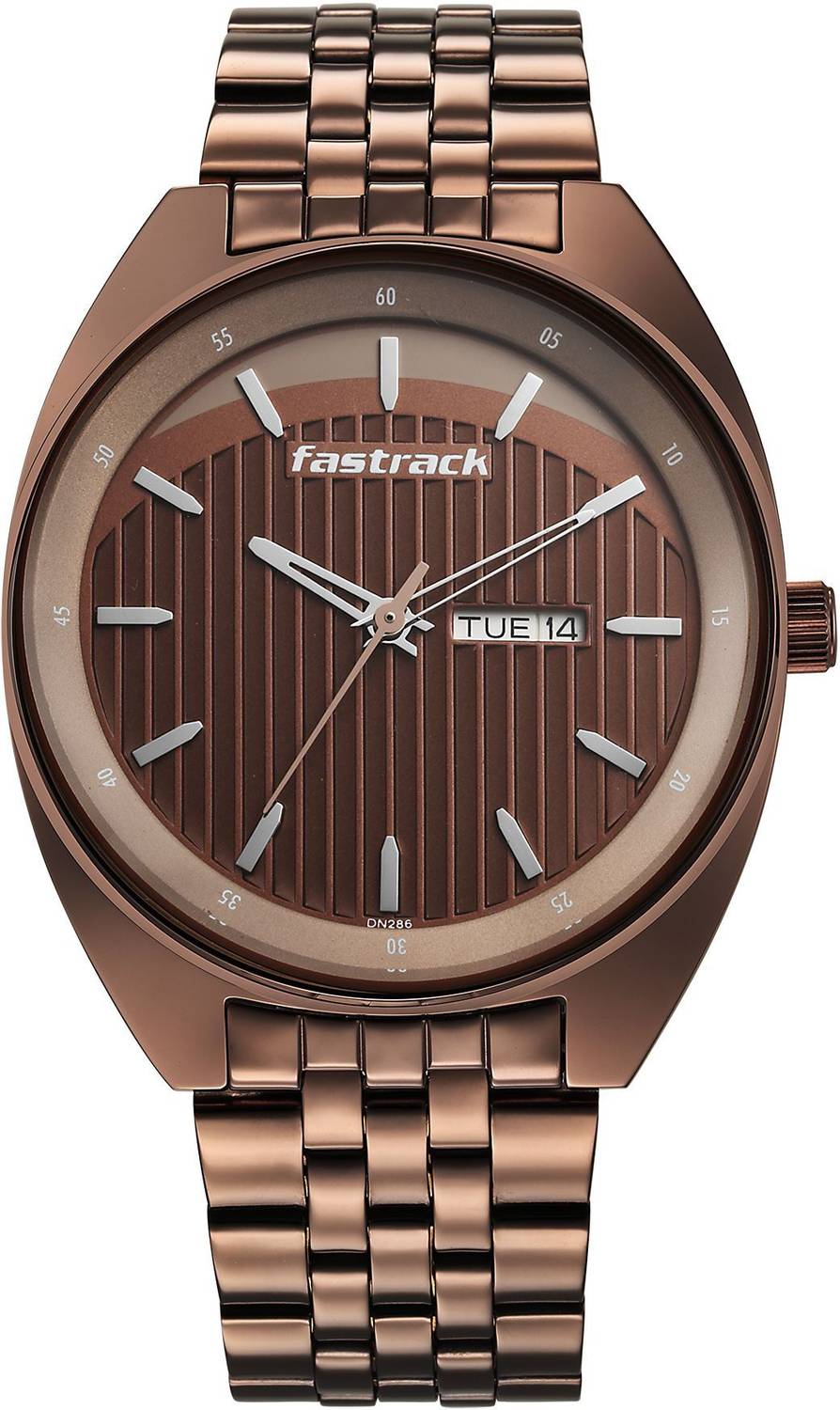 Fastrack Fastrack Snob X With Brown Dial Brown MetalStrap Analog