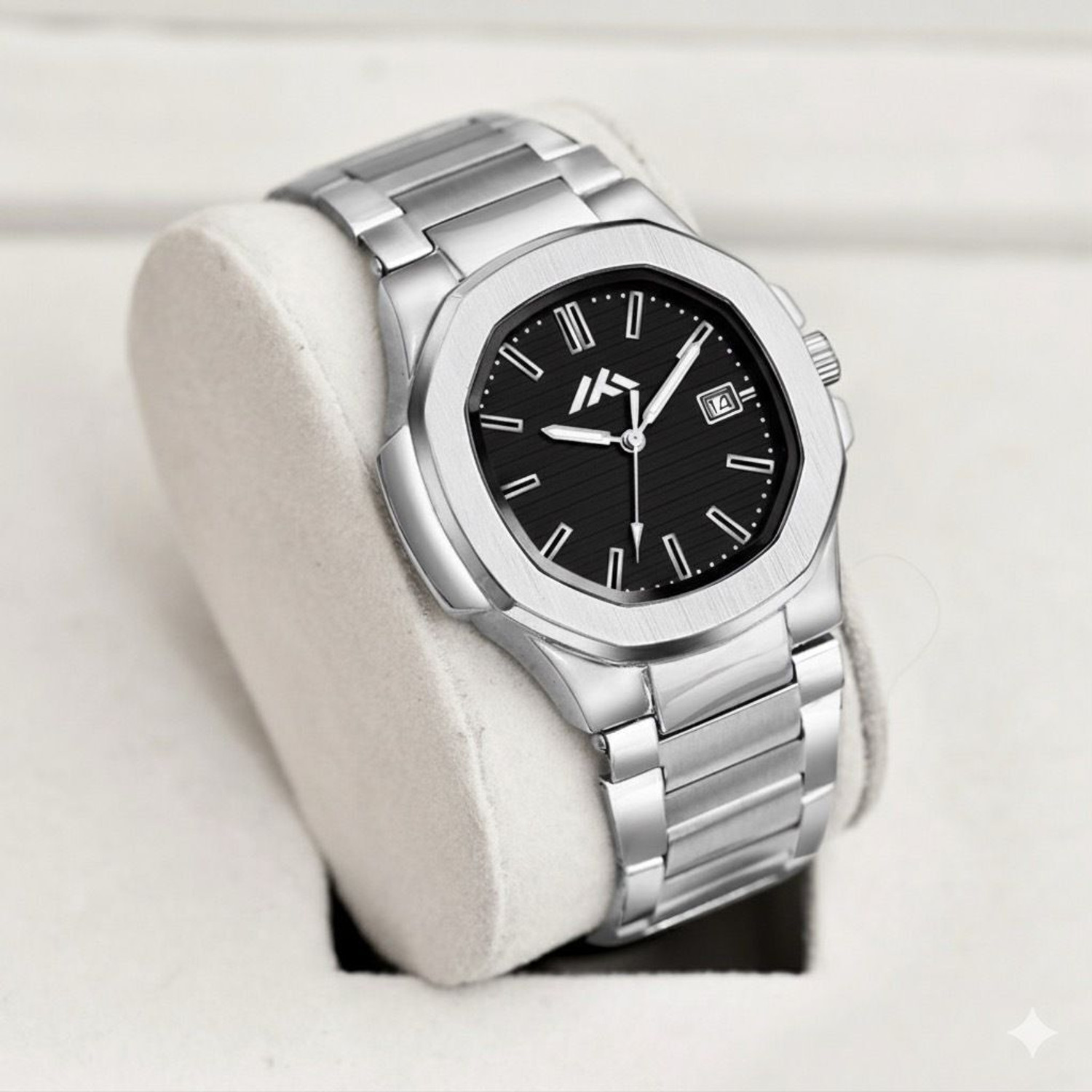 Image of Blue Pearl Date Function SW-801 Date Functioning Series Square Dial Boys Watch with Quartz Mevhanism Analog Watch - For Men