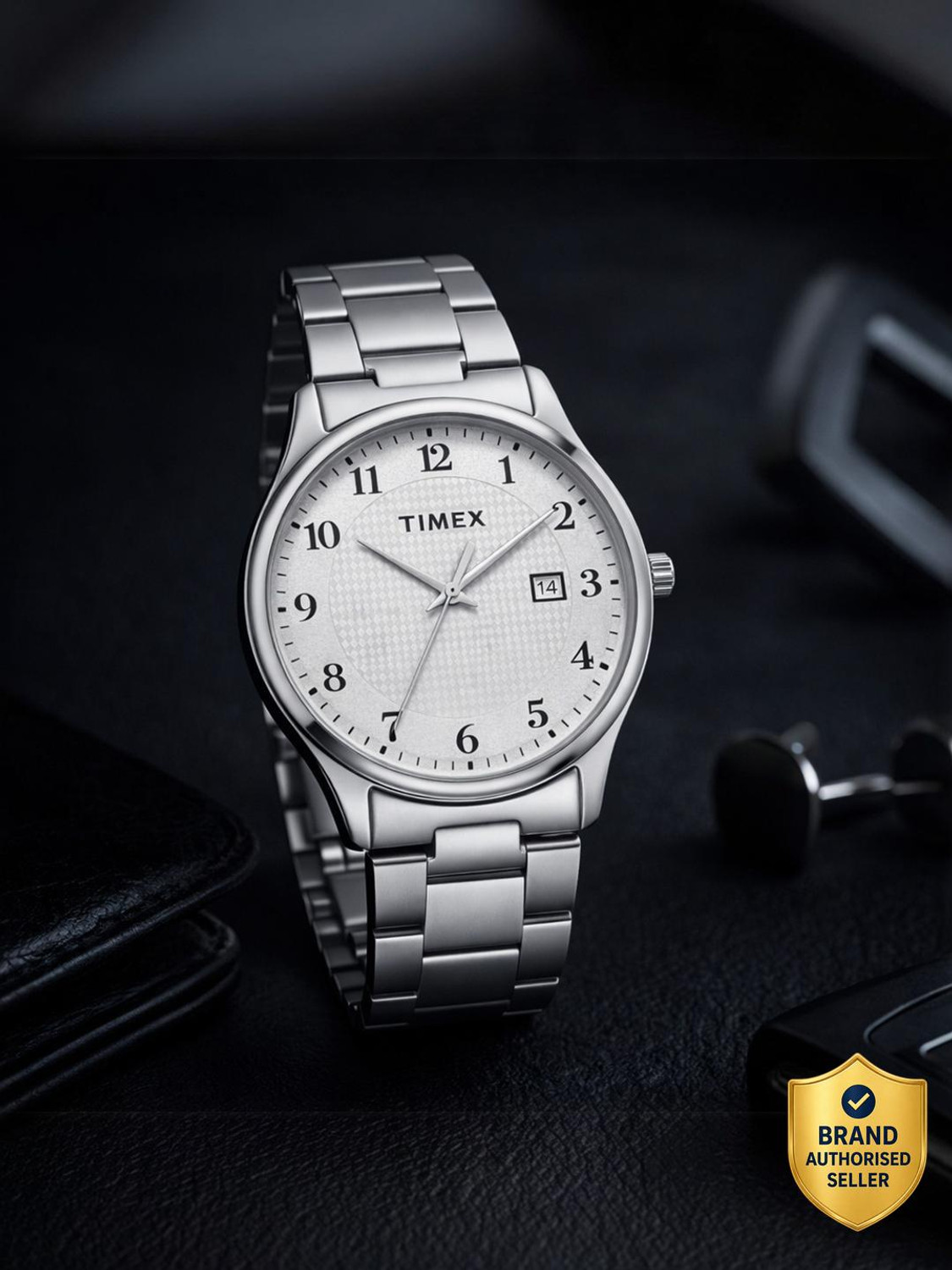 Image of TIMEX Silver Date Date Dial Analog Watch - For Men