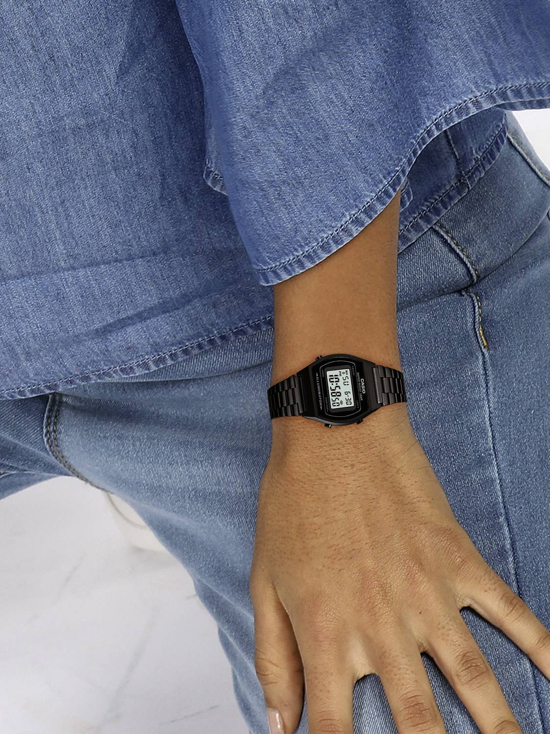 CASIO B640WB-1ADF Black Digital Watch - Image 5