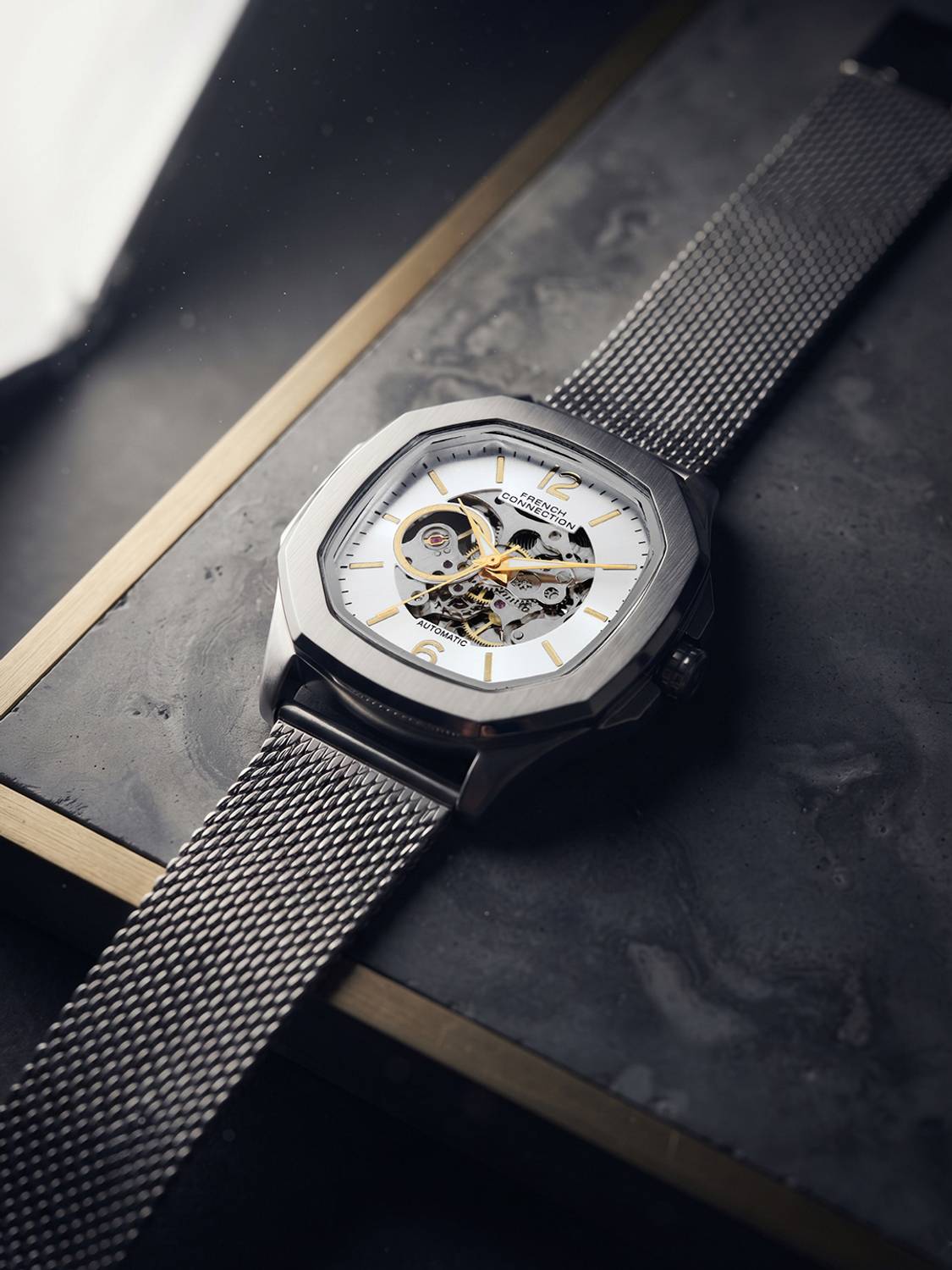 French Connection FCA39SM Silver Automatic Watch - Men - Image 1