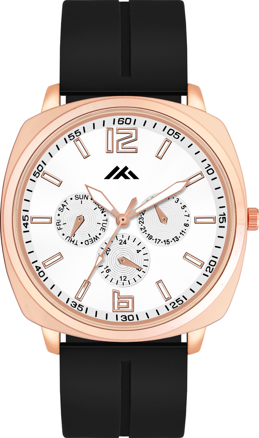 Image of Shivark BL-56 Newly Arrived Girl Or Silicon Strap Square dial Analog Watch - For Men