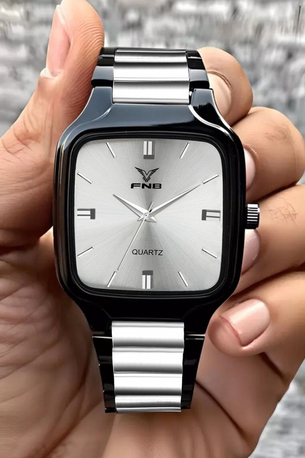 Image of FNBSTORE RD-1154 Elegant Series Square Analog Quartz For Men /Boys Analog Watch - For Men