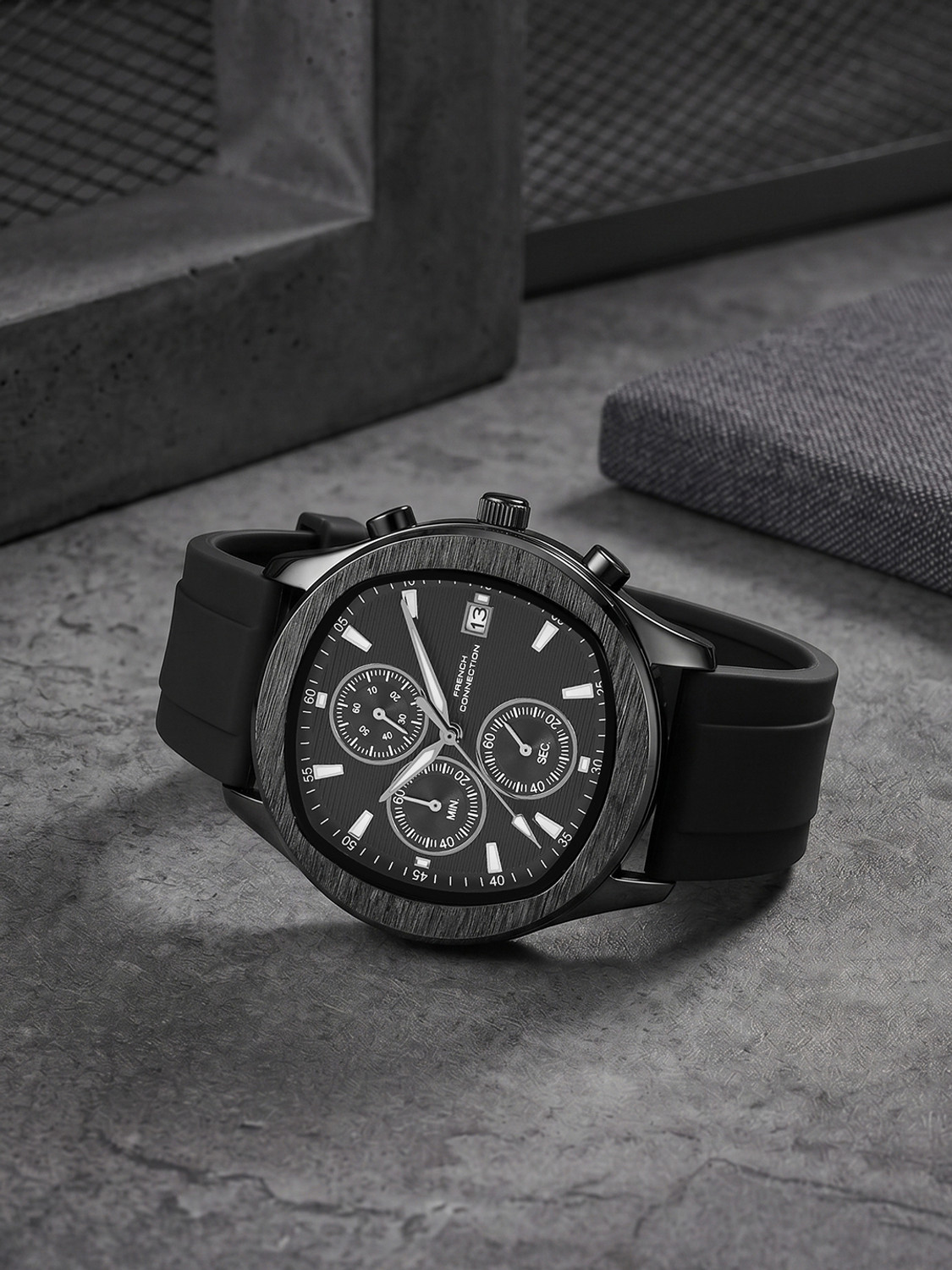 Image of French Connection FCU23B French Connection Vector Men's Multifunction Analog Watch for men - FCU23N Analog Watch - For Men
