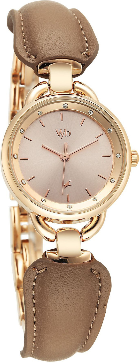 Image of Fastrack Vyb Muse Manifester Quartz Silver Dial Steel Stainless Steel Strap Analog Watch - For Women