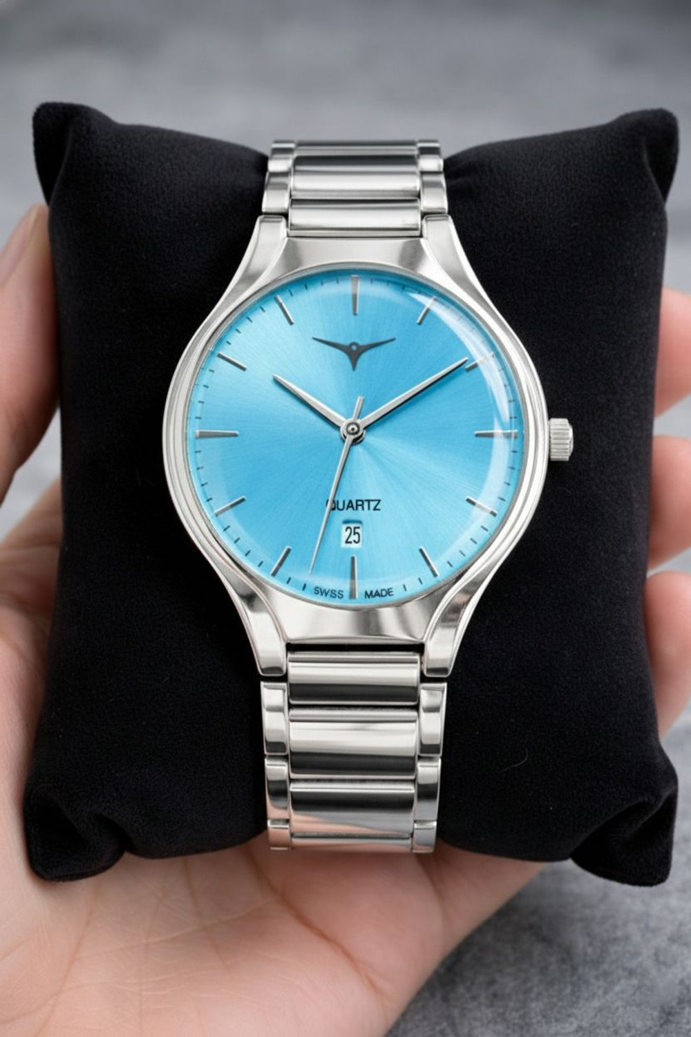 Image of TERIZLA NSM-044 Sunray Silver Dial with Date Display, Premium Quartz Analog watch for Boys Analog Watch - For Men