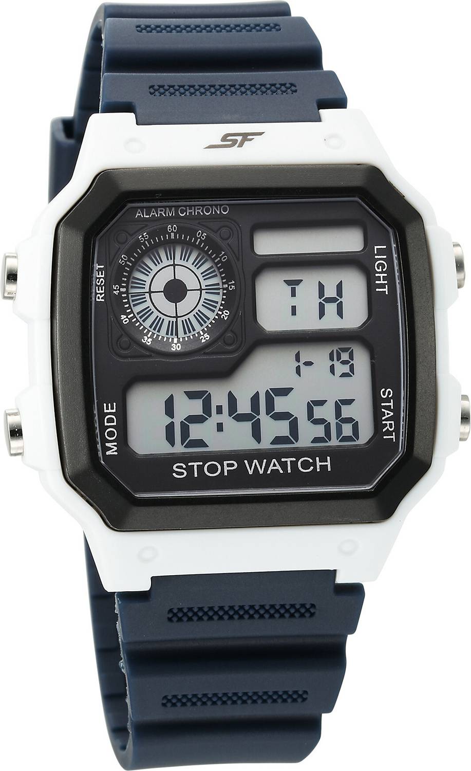 Nathページ SONATA SF Hexa 2 SF Hexa Digital Dark Blue Polyurethane Strap