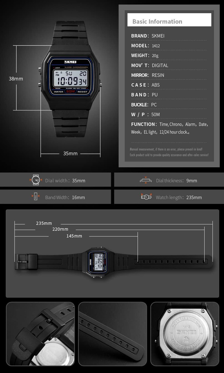 Image of SKMEI Digital Watch - For Men & Women