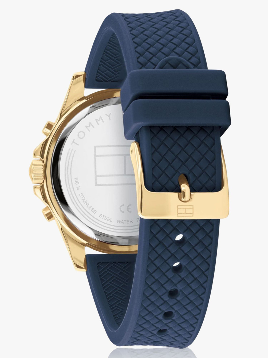 Image of TOMMY HILFIGER NCTH1782198 Tommy Hilfiger Multifunction Blue Dial Blue Silicone Strap Analog Watch - For Men