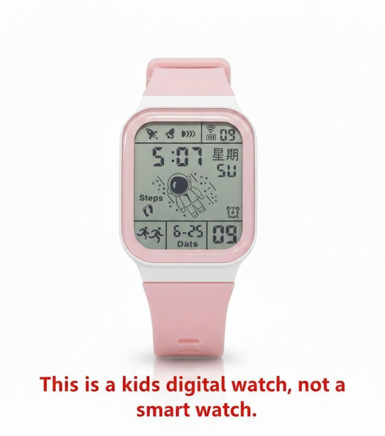 Image of Next INN P1 Kids Digital Watch Premium Design,30M Water Resistant, LED Display with Day Date Digital Watch - For Girls