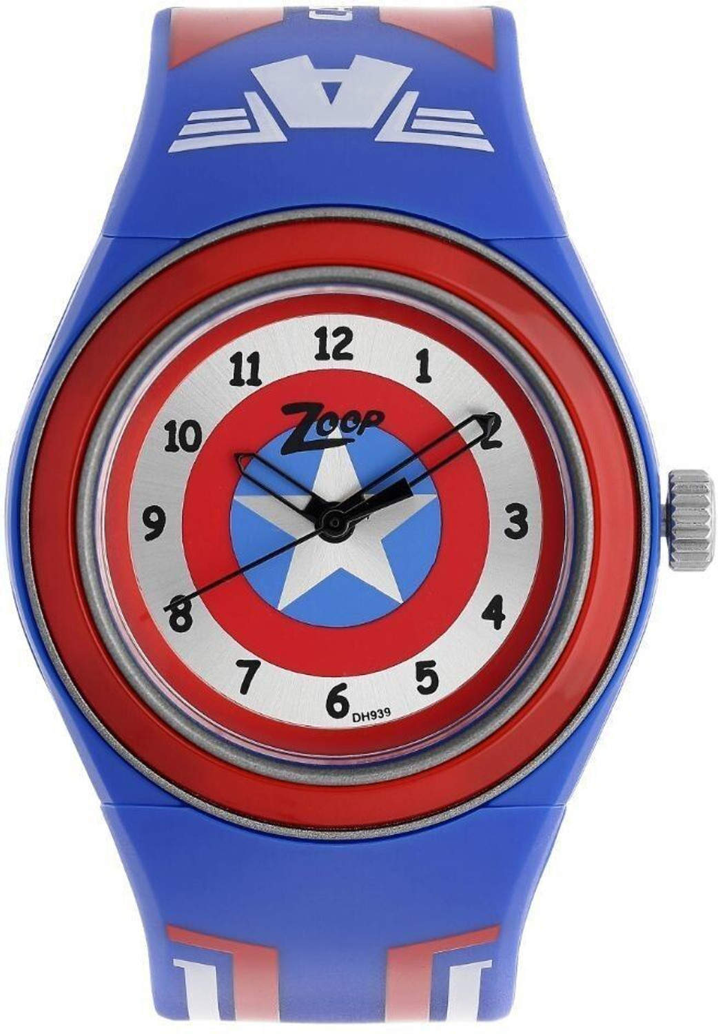 Image of Zoop byTitan Zoop Marvel Avengers Multicolour Dial Blue PlasticStrap Analog Watch - For Boys