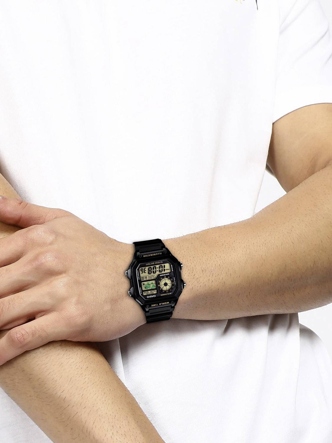 CASIO AE-1200WH-1BVDF Digital Watch - Men - Image 4