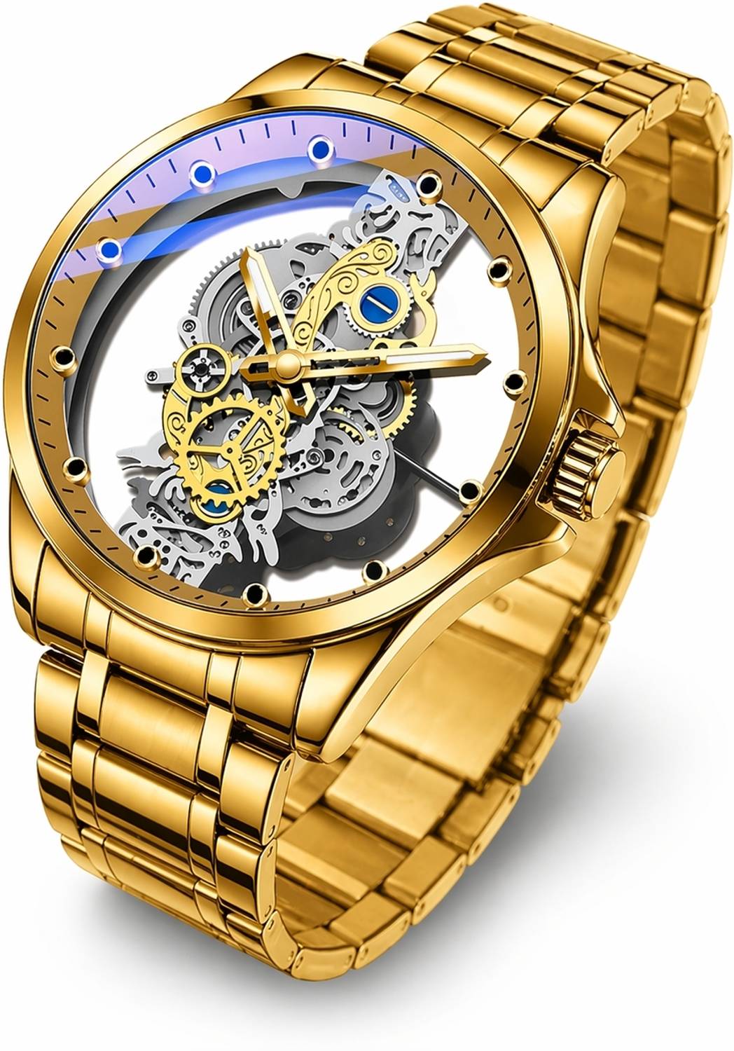 PREETIENTERISES Men's Skeleton Analog Watch - Image 4