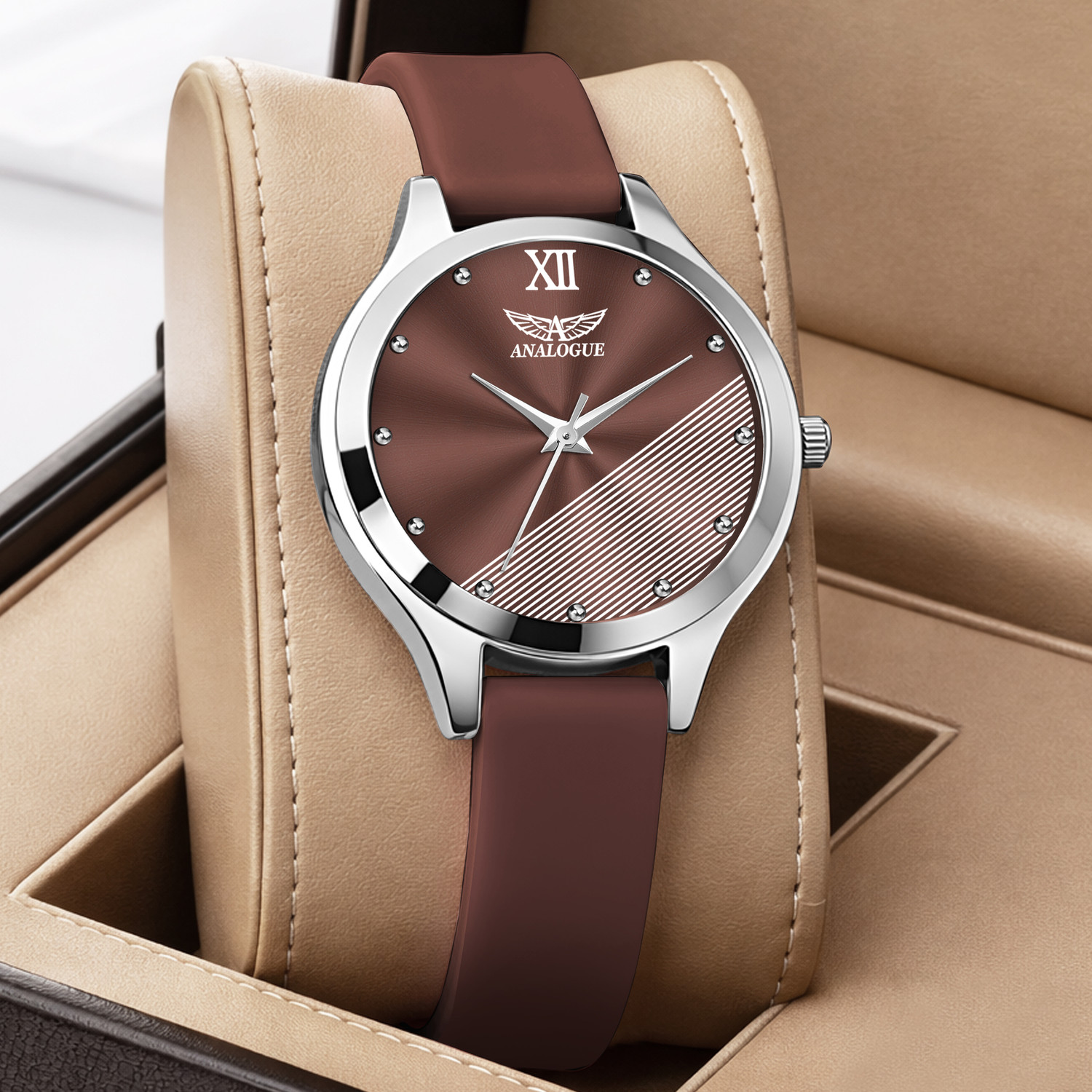 Image of ANALOGUE Pop Colours Series | Soft Silicon Strap | 3D Cut Glass | 1 Year Warranty | Girls Analog Watch - For Girls