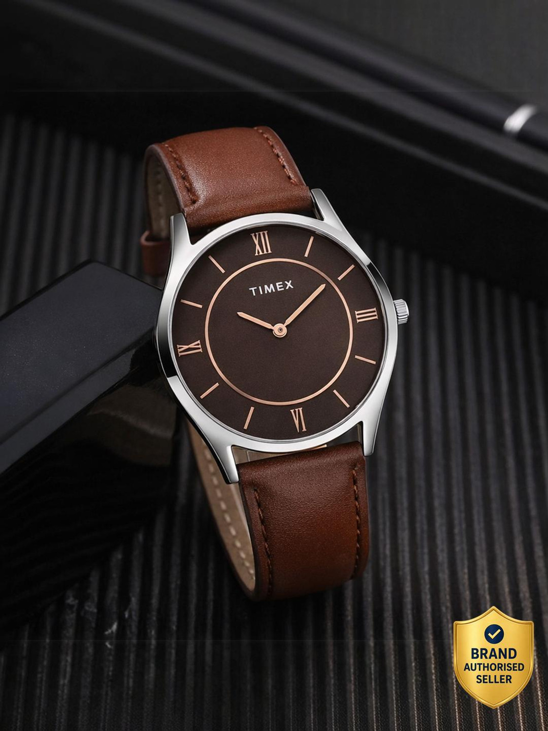 Image of TIMEX Brown Dial Analog Watch - For Men