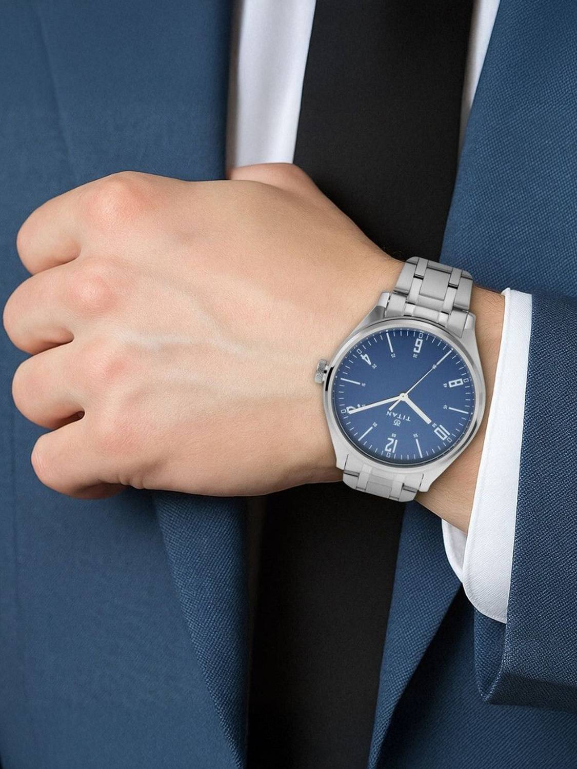 Titan Workwear Zen Blue Dial Watch - Image 3