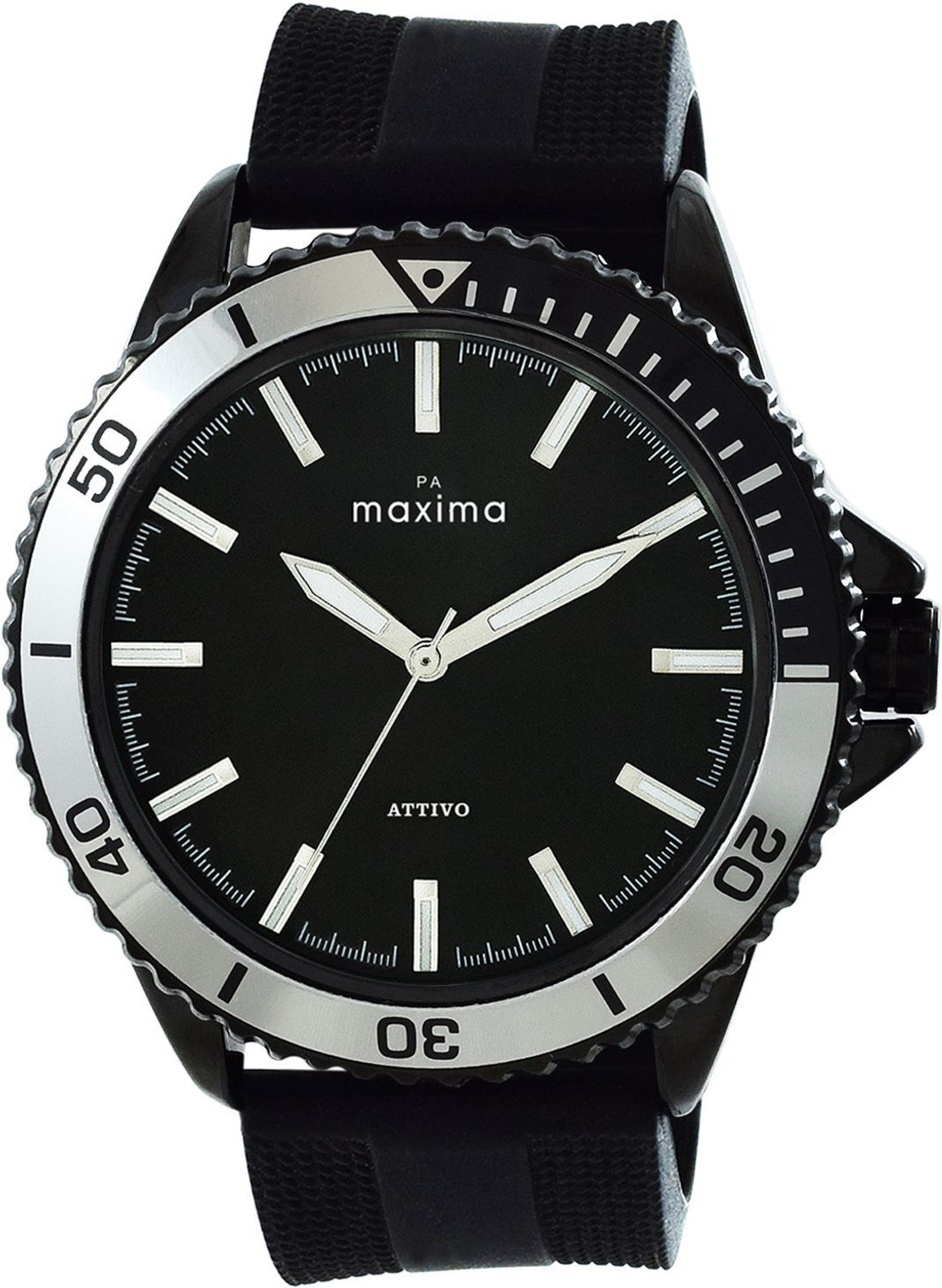 Image of MAXIMA Attivo Collection Attivo Black Analog Watch - For Men