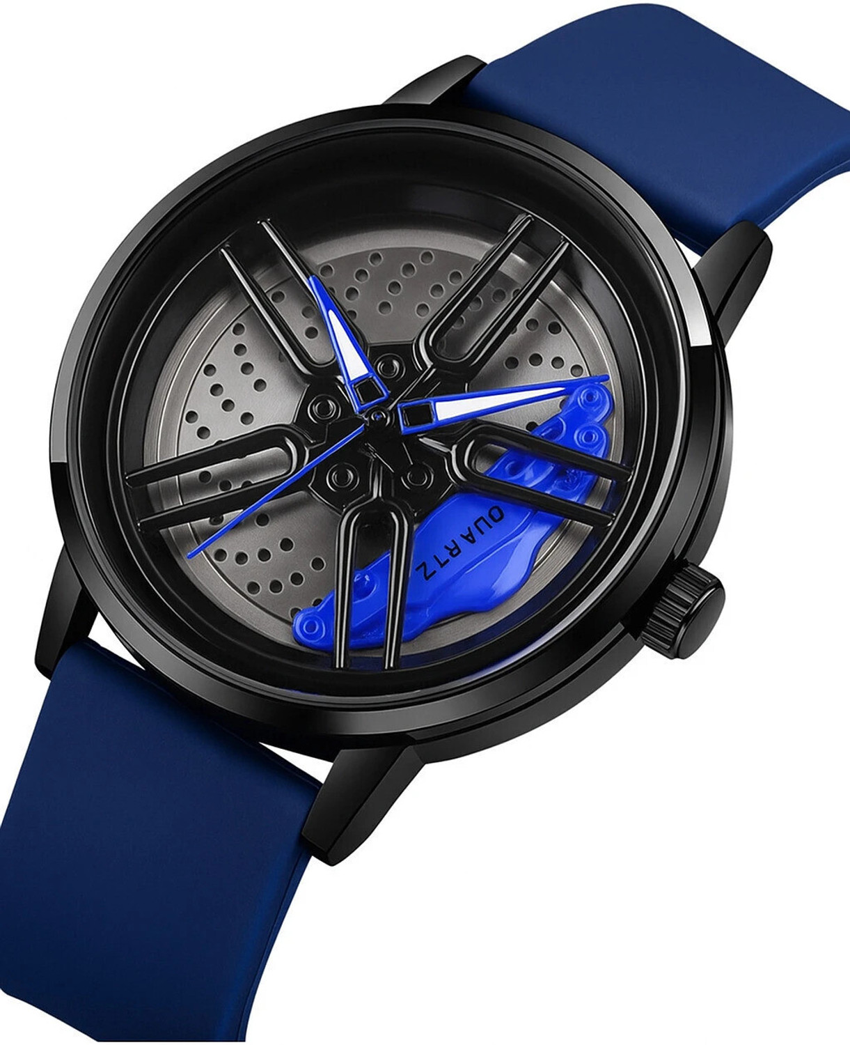 Image of SKMEI 3D Rotating Spinning Watch Rim Car Wheel Analog Watch - For Men