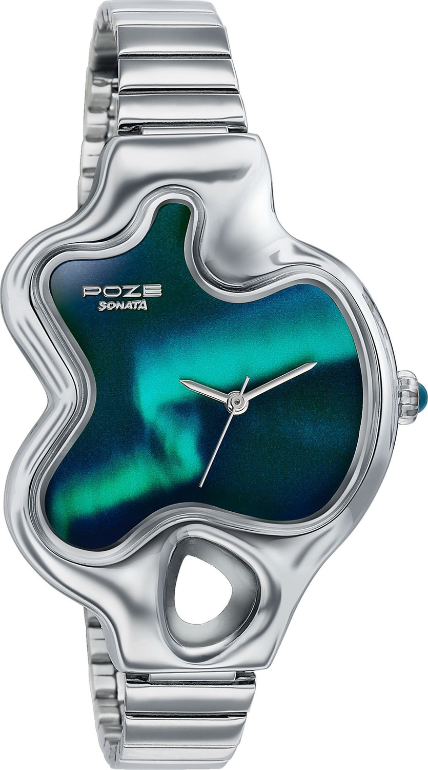 Image of SONATA Poze 8 Sonata Northern Lights inspired Poze With Blue Dial Analog Watch - For Men & Women