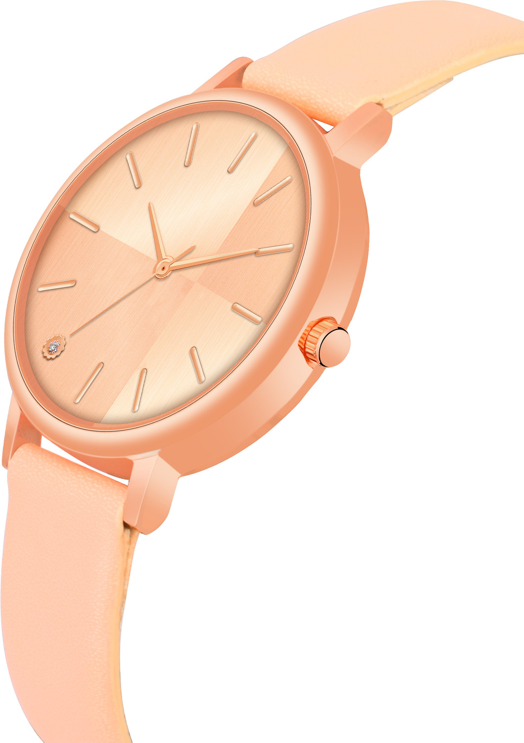 Image of ZANZEER Best Quality Festive Season Simple Designer Round Dial Attractive Leather Belt Best Quality Festive Season Simple Designer Round Dial Attractive Leather Belt Analog Watch - For Girls