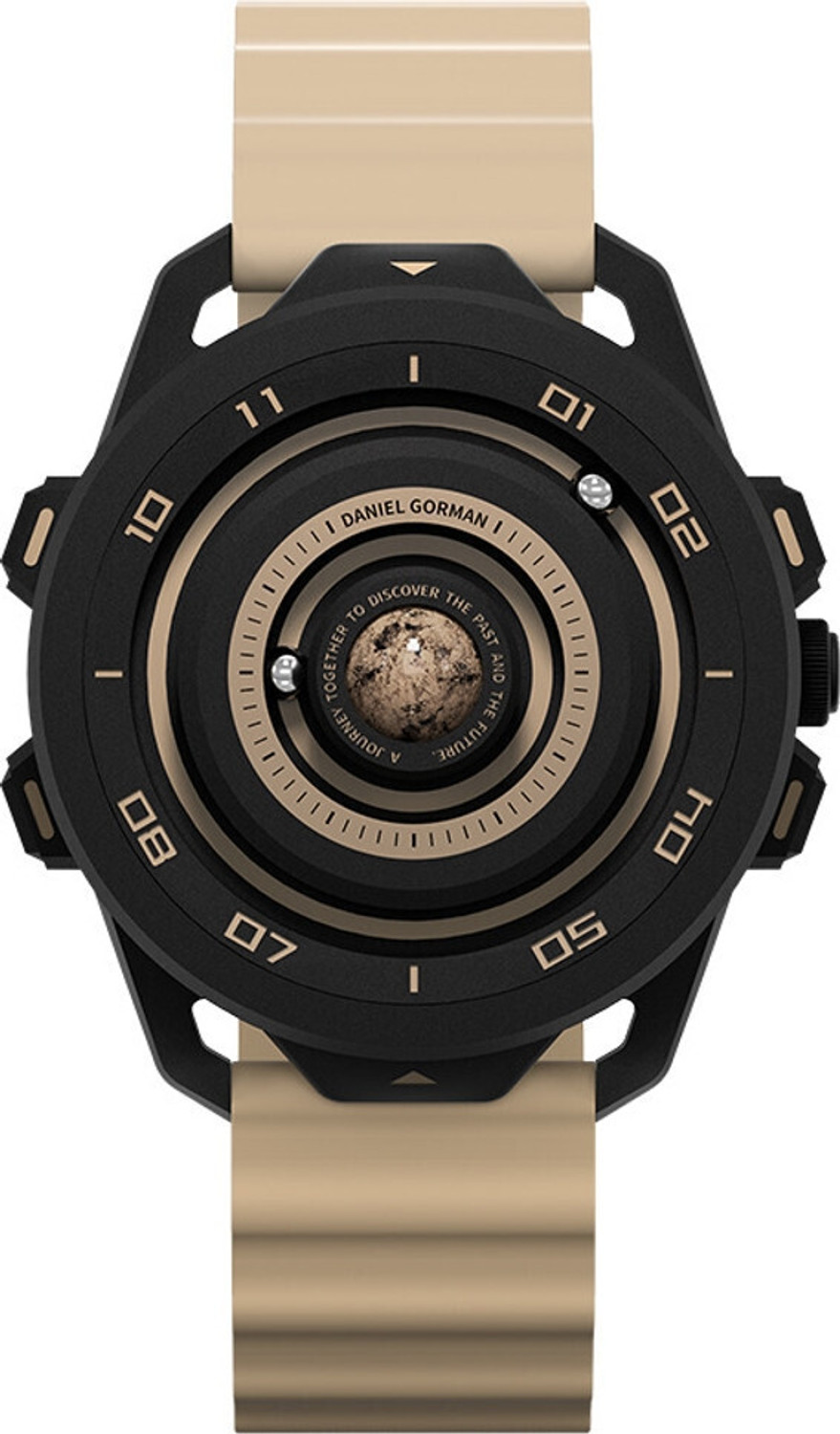 Image of Daniel Gorman 152NHH04 Daniel Gorman Gravity Series with Levitating Magnetic Balls Round Gold Men's Analog Watch - For Men