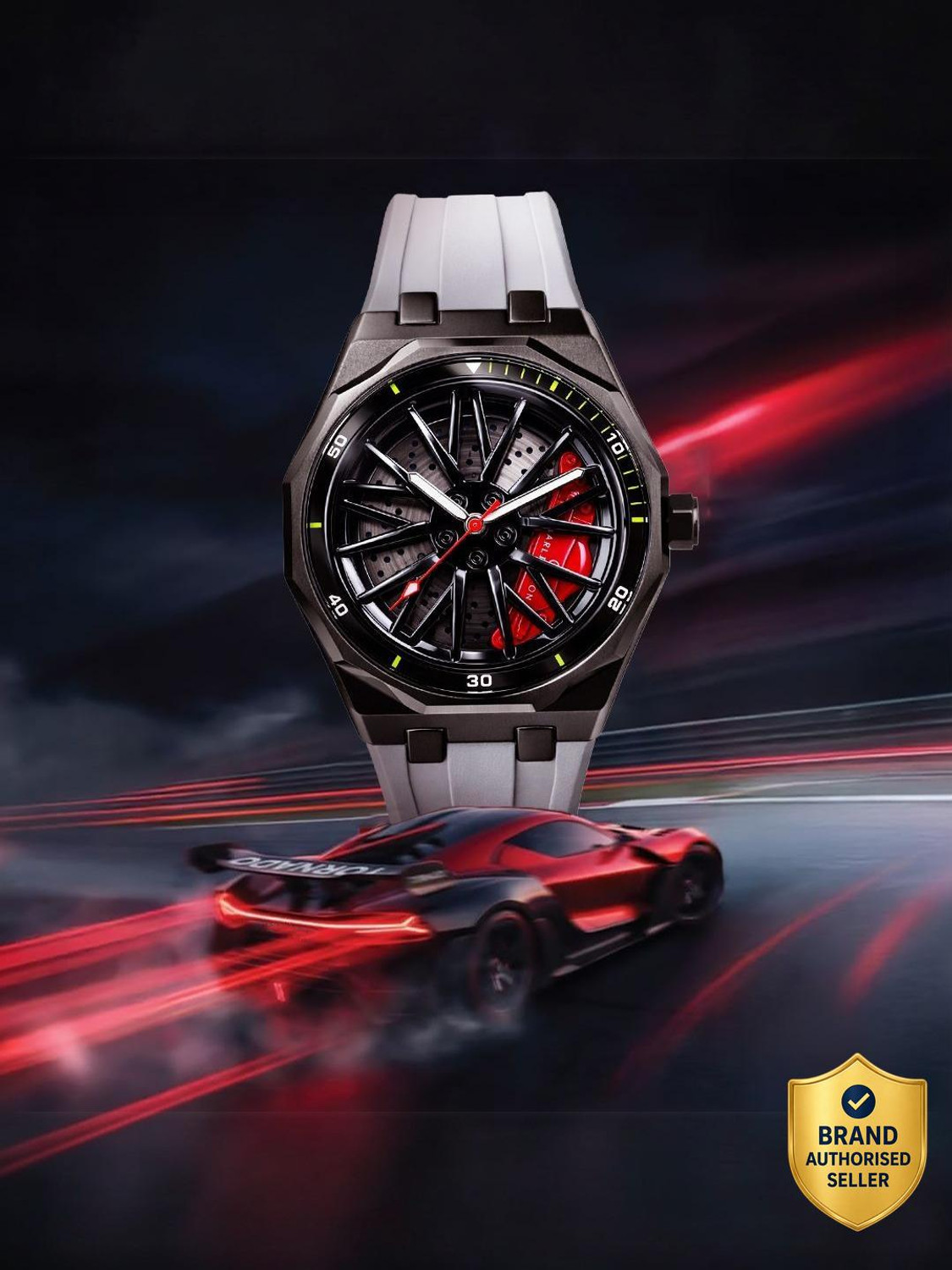 Image of Carlington CT 7277 Grey Carlington Nitro Series Premium Gents Wrist Watch Analog-Digital Watch - For Men
