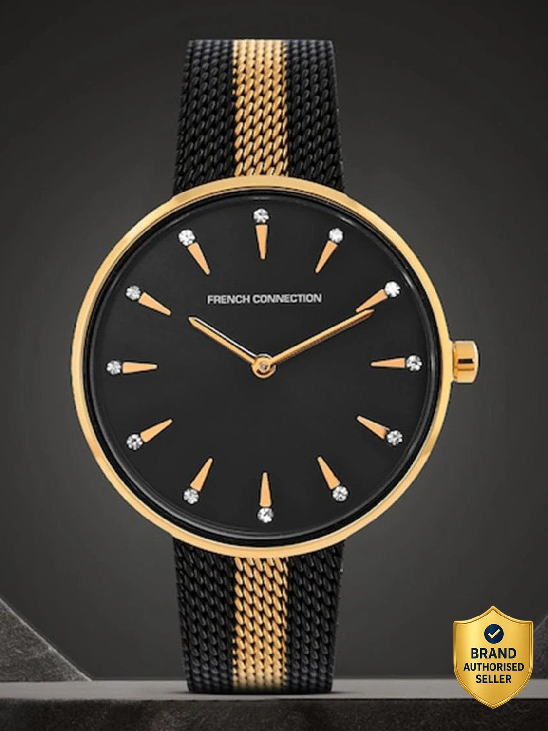Image of French Connection French Connection Women Black Analogue Watch -FCL22-B Analog Watch - For Women