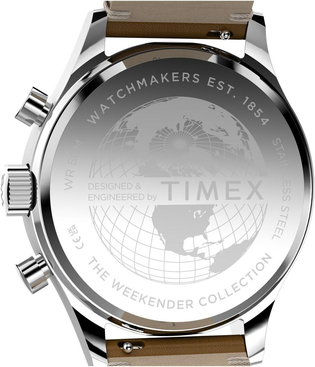 Image of TIMEX Chronograph, Cream Round Dial Analog Watch - For Men