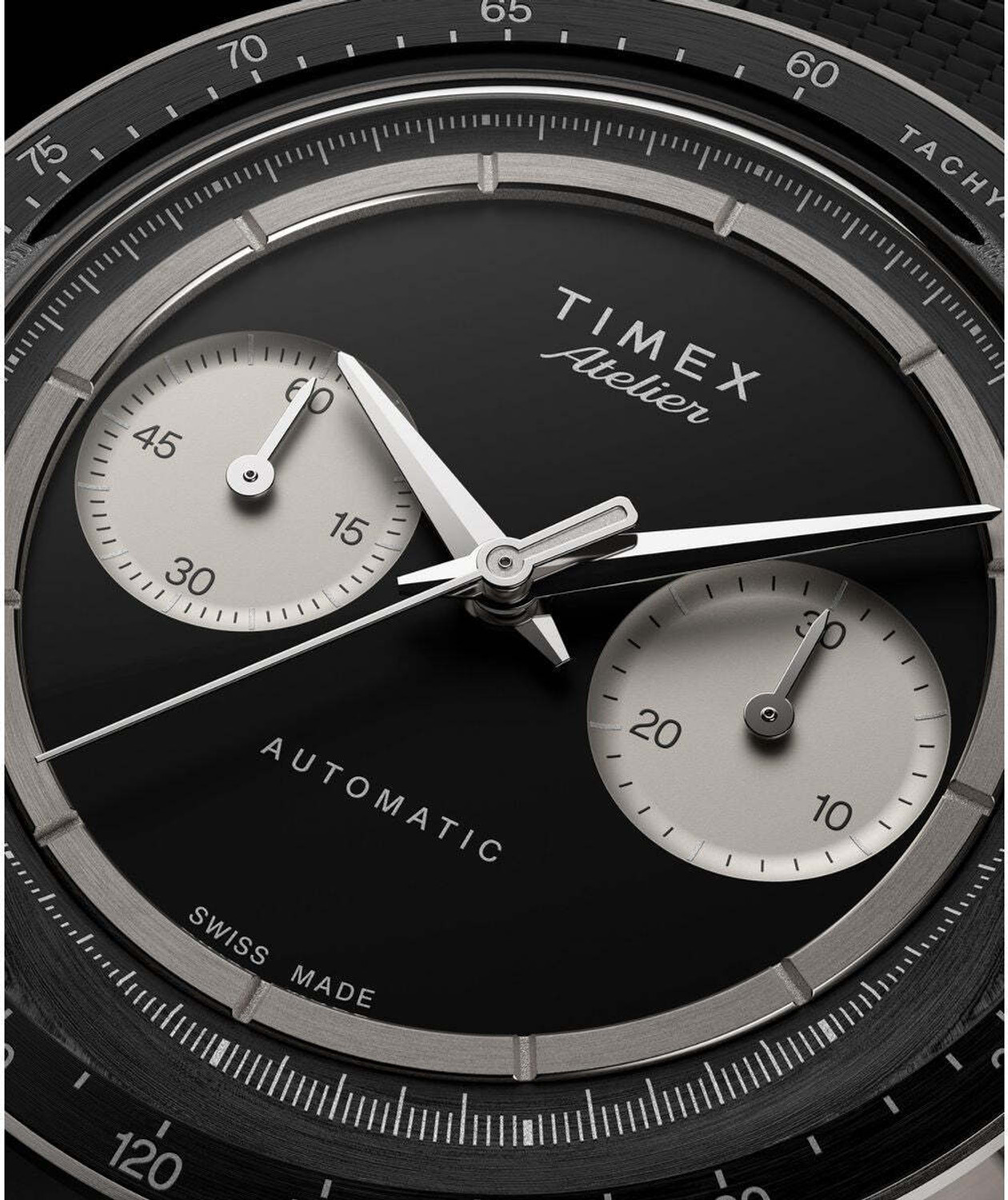 Image of TIMEX Atelier Round 42 mm Black Dial Automatic Analog Watch - For Men TW6A028004A
