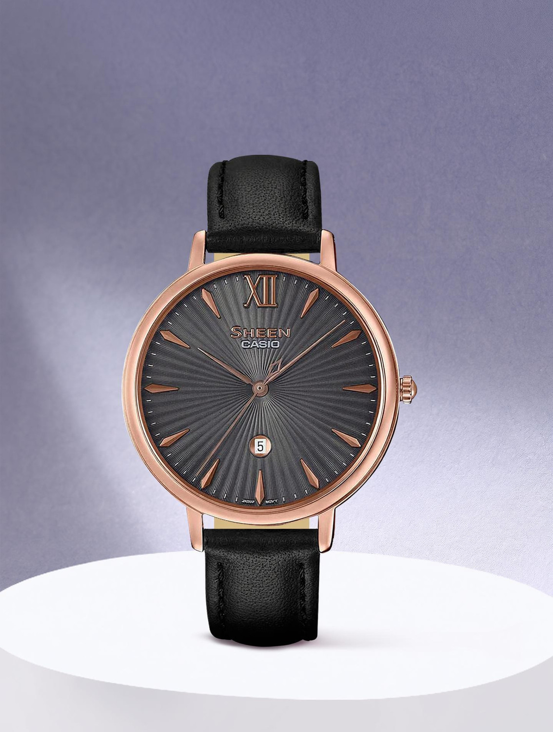 Image of CASIO SHE-4534PGL-1AUDF Sheen Analog Watch - For Women