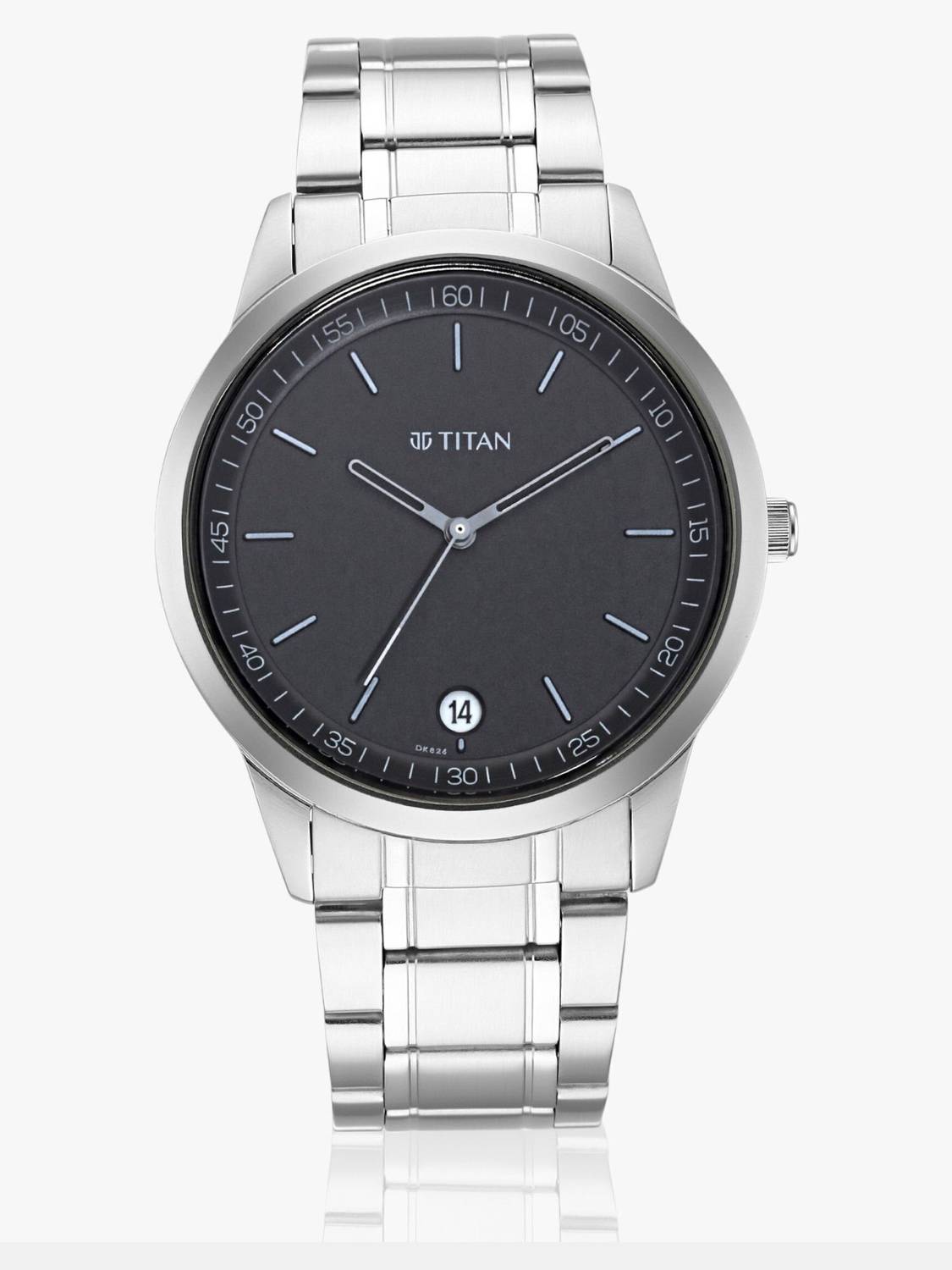 Titan Minimals Anthracite Dial Silver Watch - Image 2