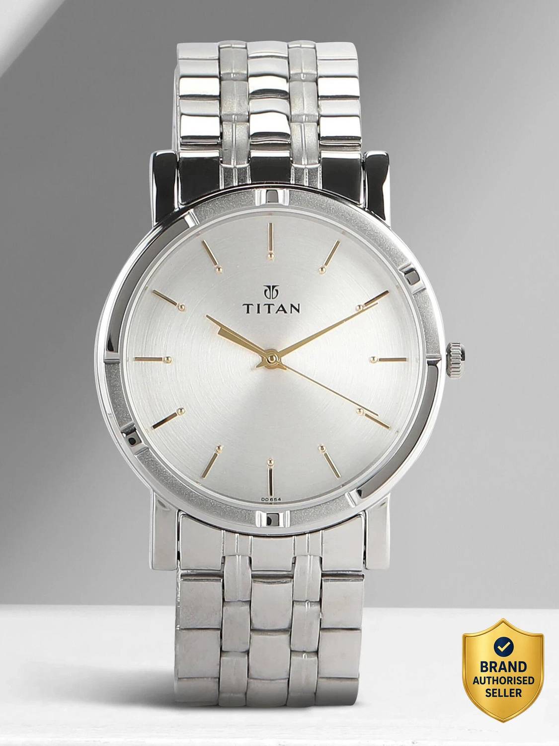 Titan Karishma Silver Dial Silver Stainless Steel Strap Analog Watch