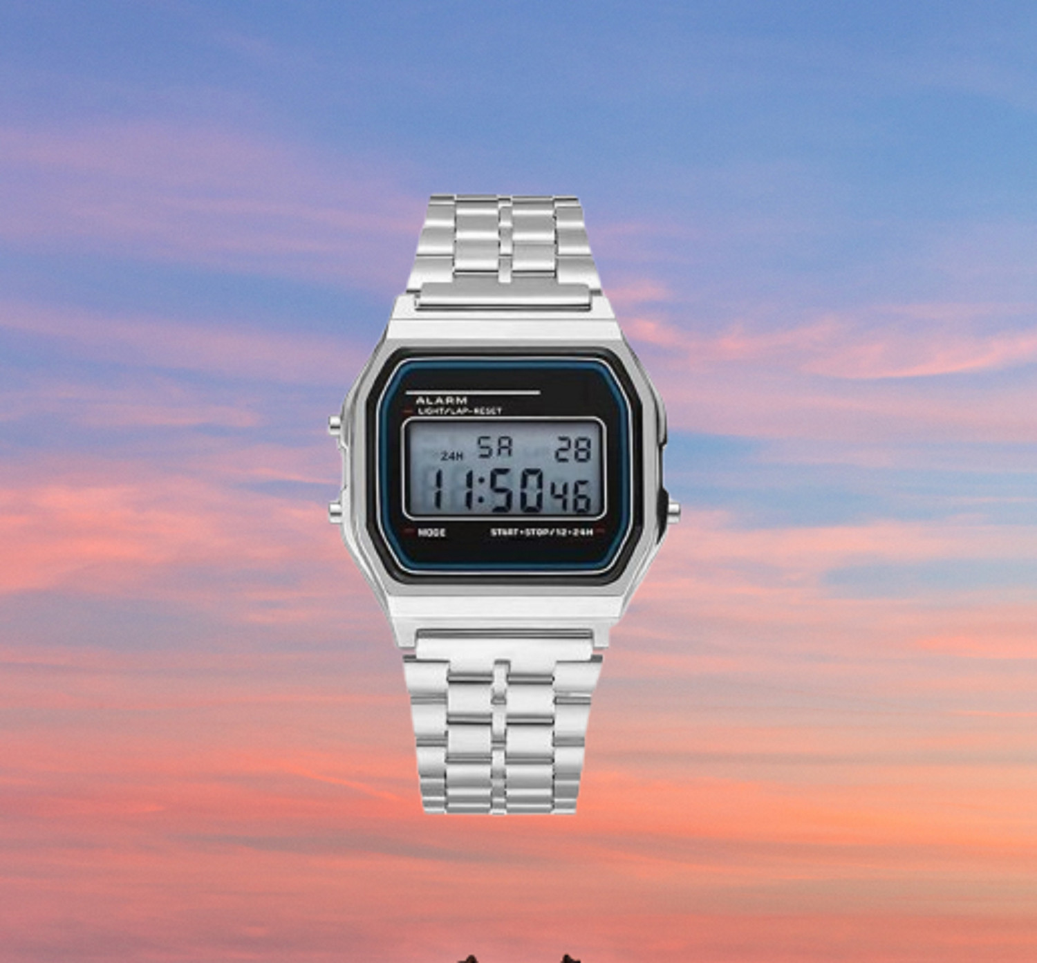 Image of MAALAXMITRADRES Digital Silver Square Dial Unisex Wrist Watch for Men Women Pack of 1 Digital Watch - For Men