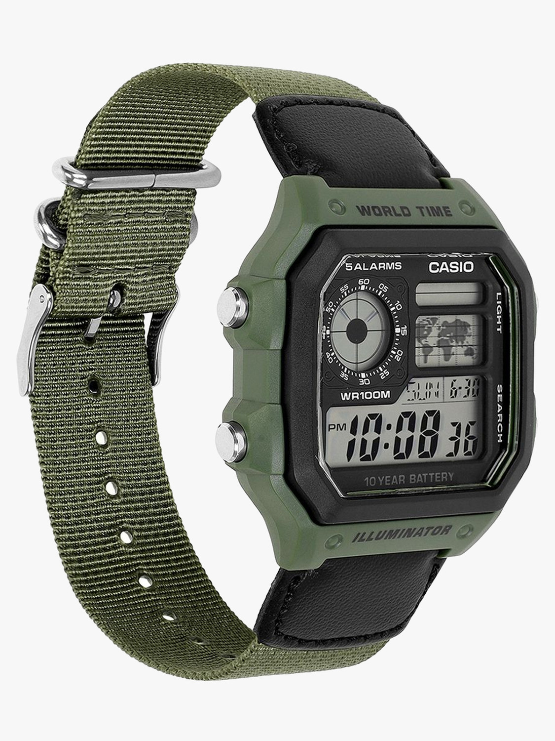 Image of CASIO AE-1200WHB-3BVDF CASIO-MENS-RESIN Digital Watch - For Men & Women