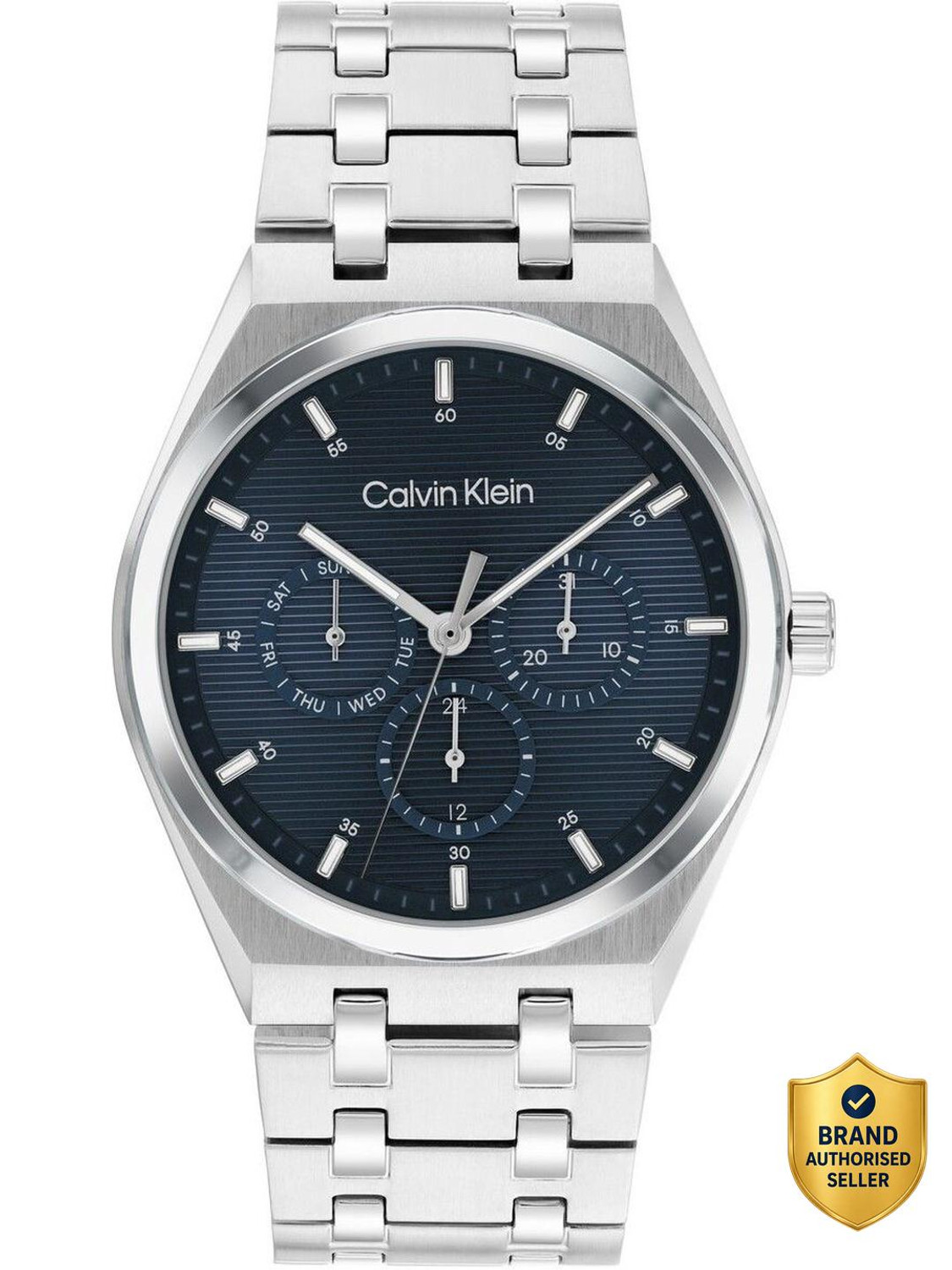 Image of Calvin Klein CK MOTION Calvin Klein CK MOTION QTZ MULTIFUNCTION ROUND Dial BLUE MEN's Watch - 25200520 Analog Watch - For Men