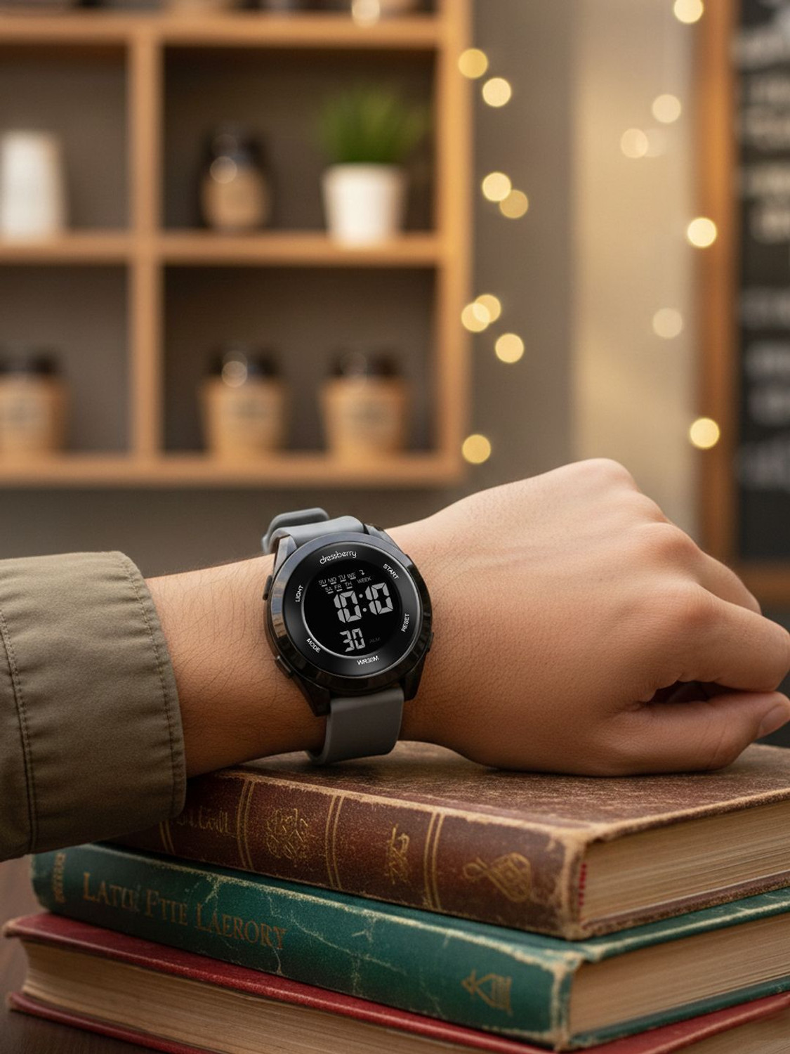 Image of Dressberry Multi-Function Sporty Digital Watch for Women with Silicone Strap Digital Watch - For Women