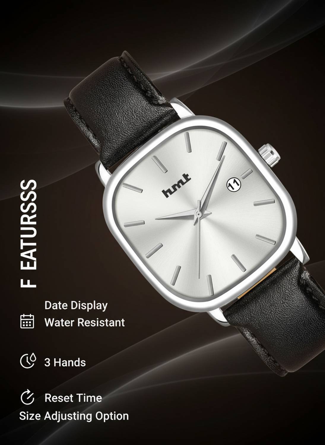 hmt Quartz Silver Dial Men's Watch - Image 3