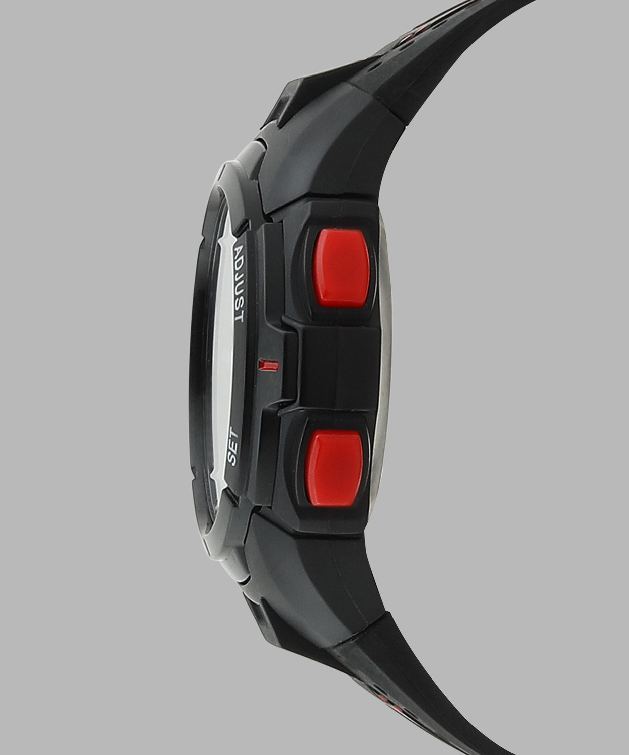 Image of SF 77112PP01 SF Digital Dial Black Polyurethane Strap Digital Watch - For Men