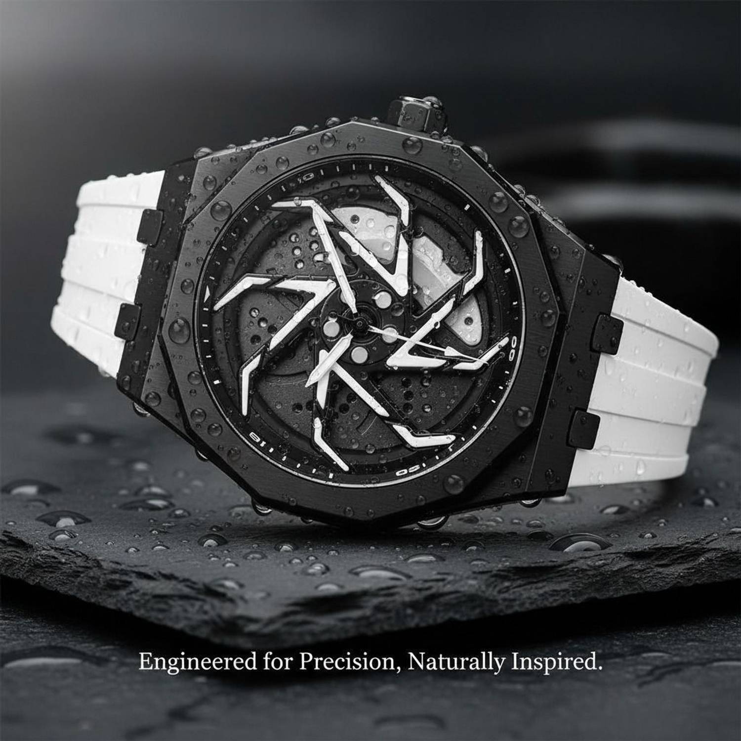 IIK Men's Car Wheel Watch with Spinning Rim - Image 2