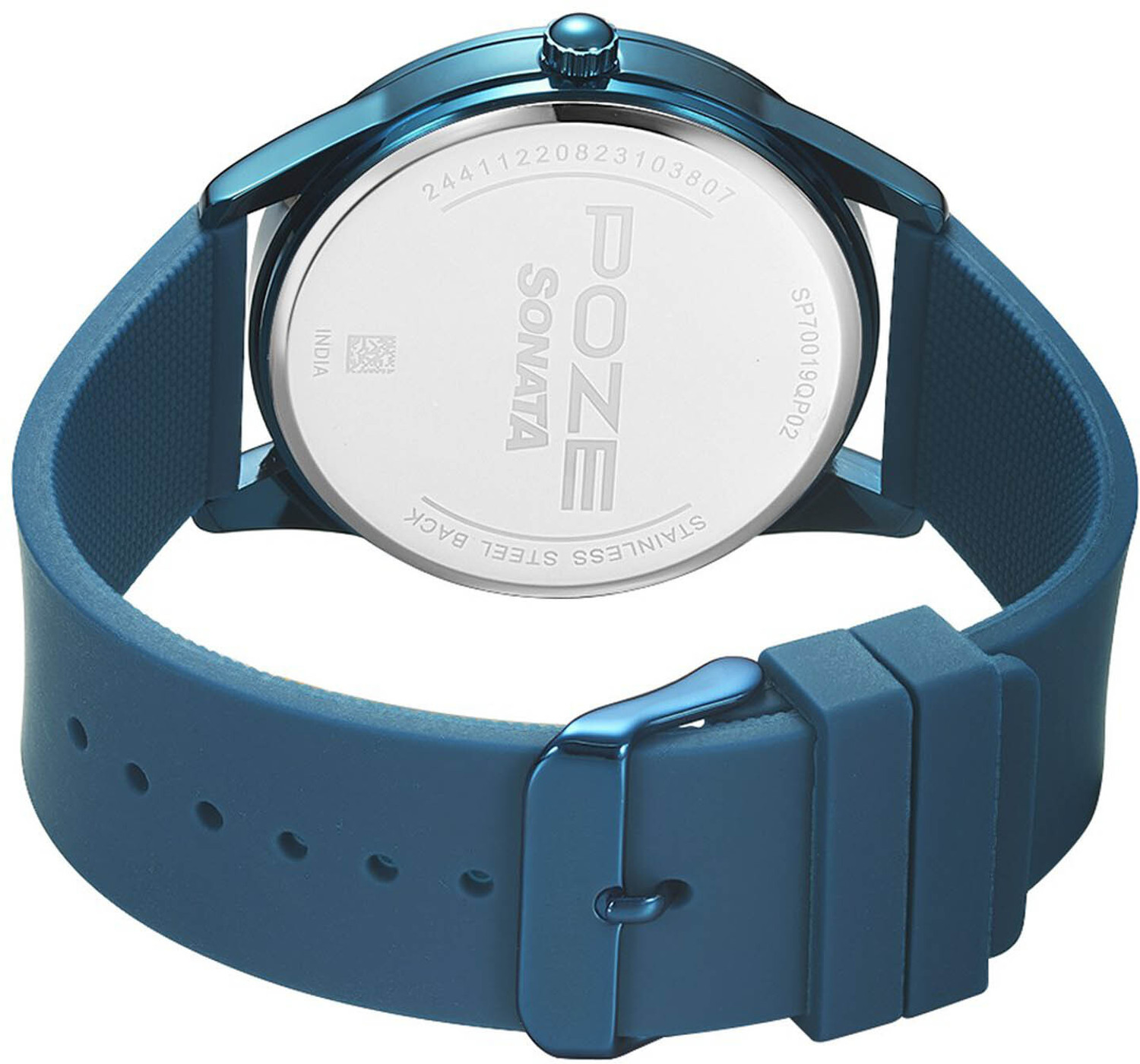 Image of SONATA Poze by Sonata Quartz Analog Silver Dial Silicone Strap Watch for Men Analog Watch - For Men