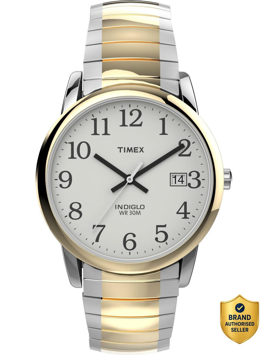Image of TIMEX T2H311AP Easy Reader Round 35mm White Dial Analog Watch - For Men