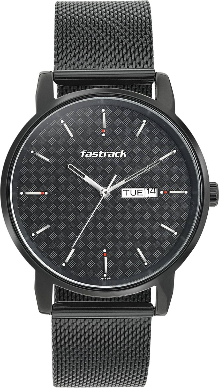 Fastrack Black Dial Black MetalStrap Analog Watch - Image 5