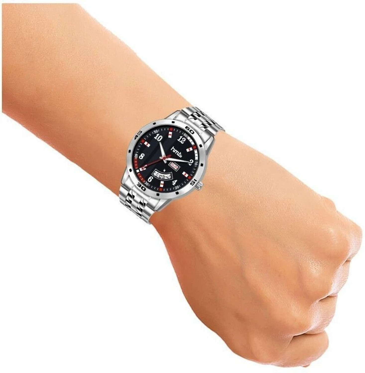Image of hmte HM-8072 Day&Date Series Analog Watch - For Men