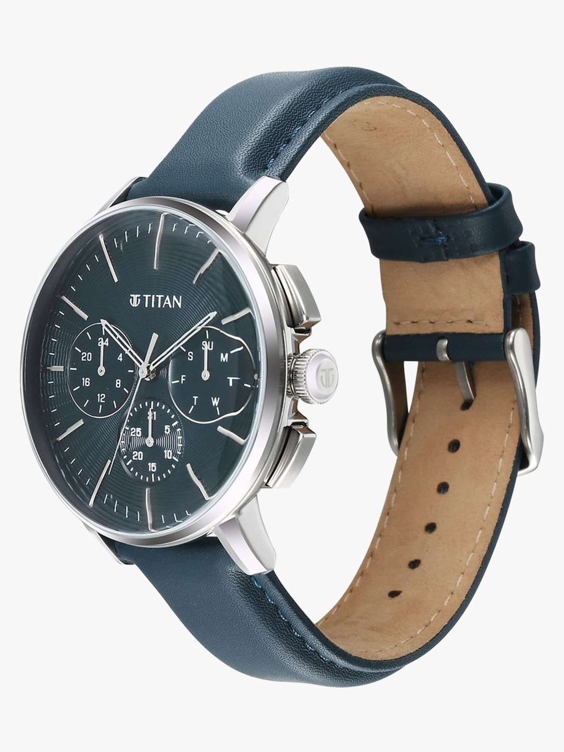 Image of Titan Titan Silver Round Dial Stainless Steel Watch For Men Analog Watch - For Men