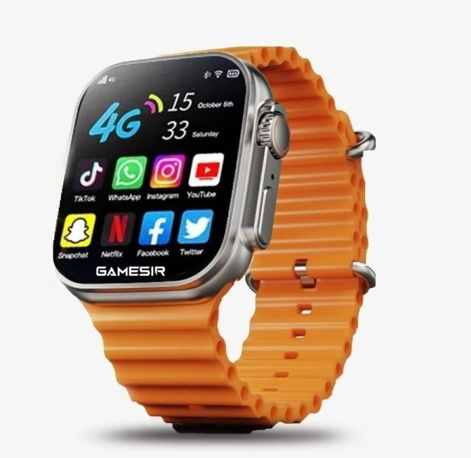 Image of Onikuma T800 BT watch 2in Big Screen Sunlight Proof Display Music Play Insta WA Notifier Smartwatch