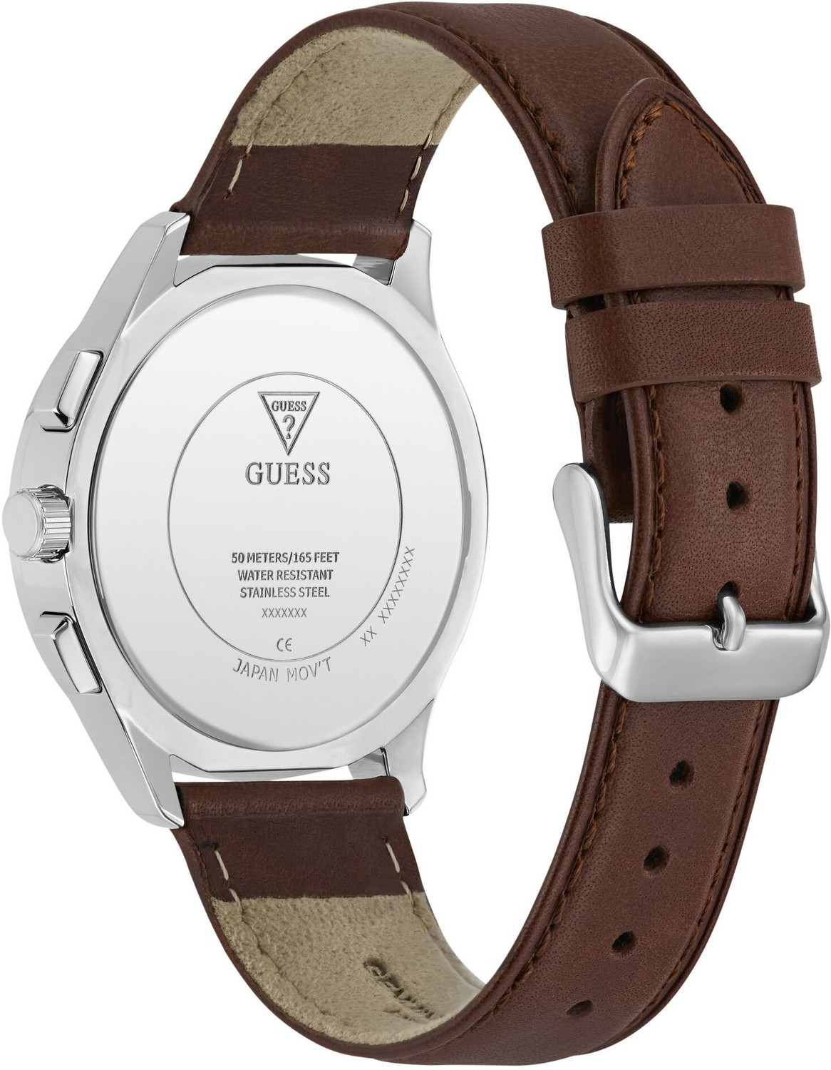Image of GUESS GW1049G1 Square 40mm Green Analog Watch - For Men